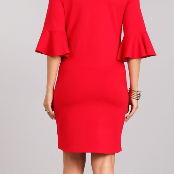 🌺HOST PICK🌺 Red Knit Maternity Dress- ONE LEFT - Picture 5 of 8